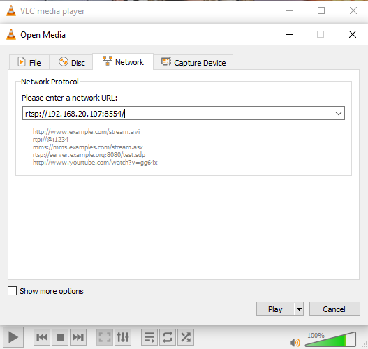 Raspberry Pi Zero captured on VLC